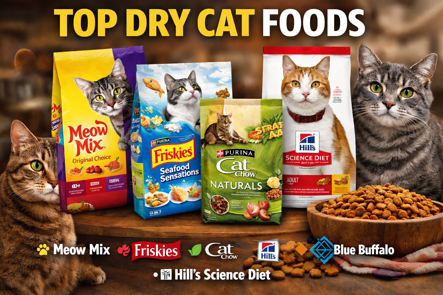 Dry cat food